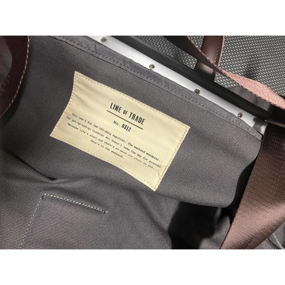 Line of trade canvas weekender bag gray duffel - Picture 7 of 10